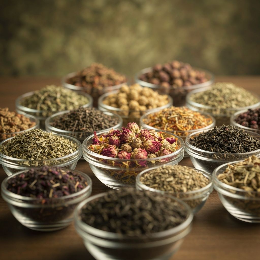 Various herbal ingredients and natural compounds